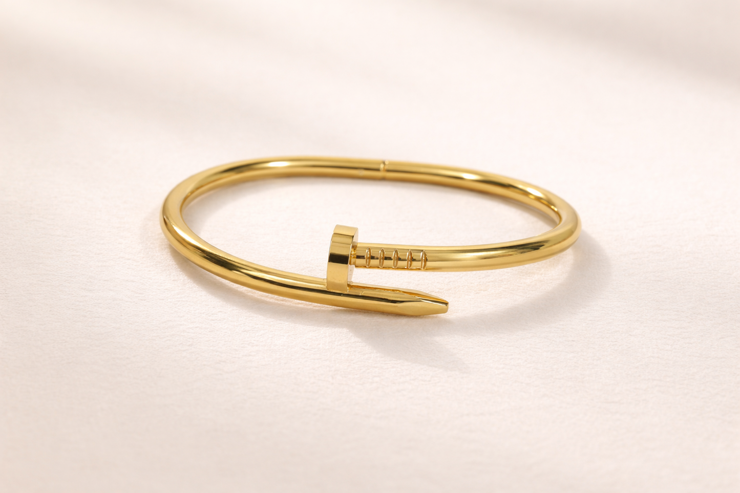 Golden Nail Cuff - Stainless Steel