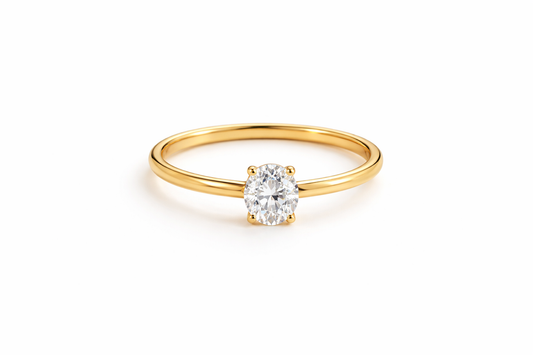 Eternal Solitaire Ring- Adjustable