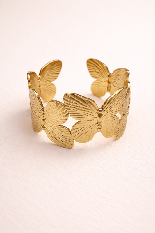 Butterfly Bloom Cuff - Adjustable