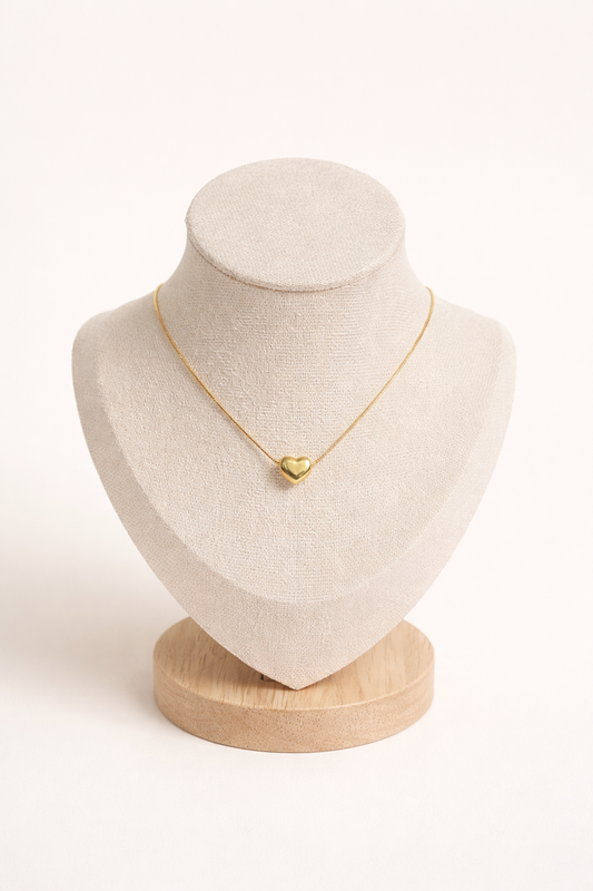 Bubble Heart Necklace - Anti-Tarnish Stainless Steel